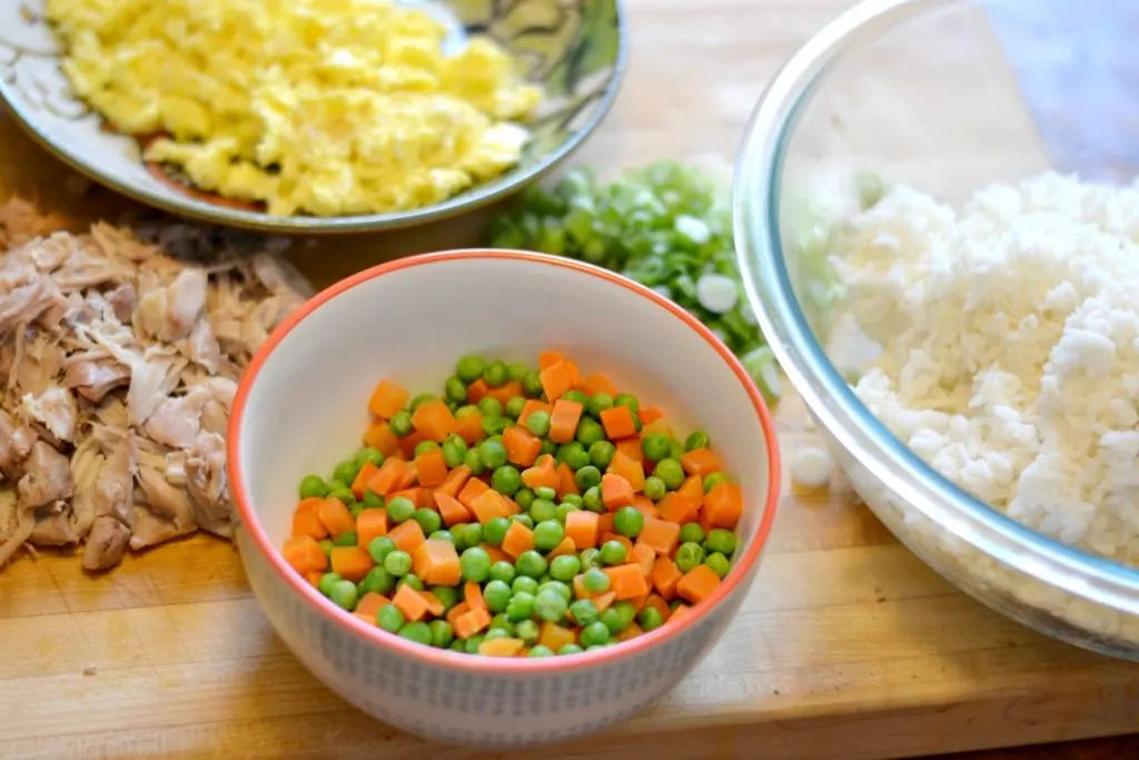 Ingredients for fried rice