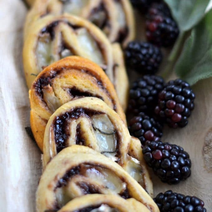 Brie and Blackberry Jam Crescent Roll Appetizer Good in the Simple