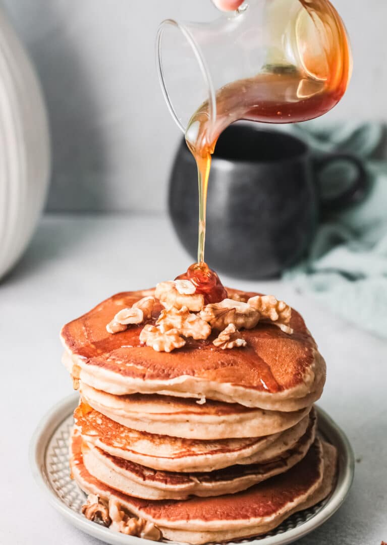 Maple Cinnamon Pancakes Good in the Simple