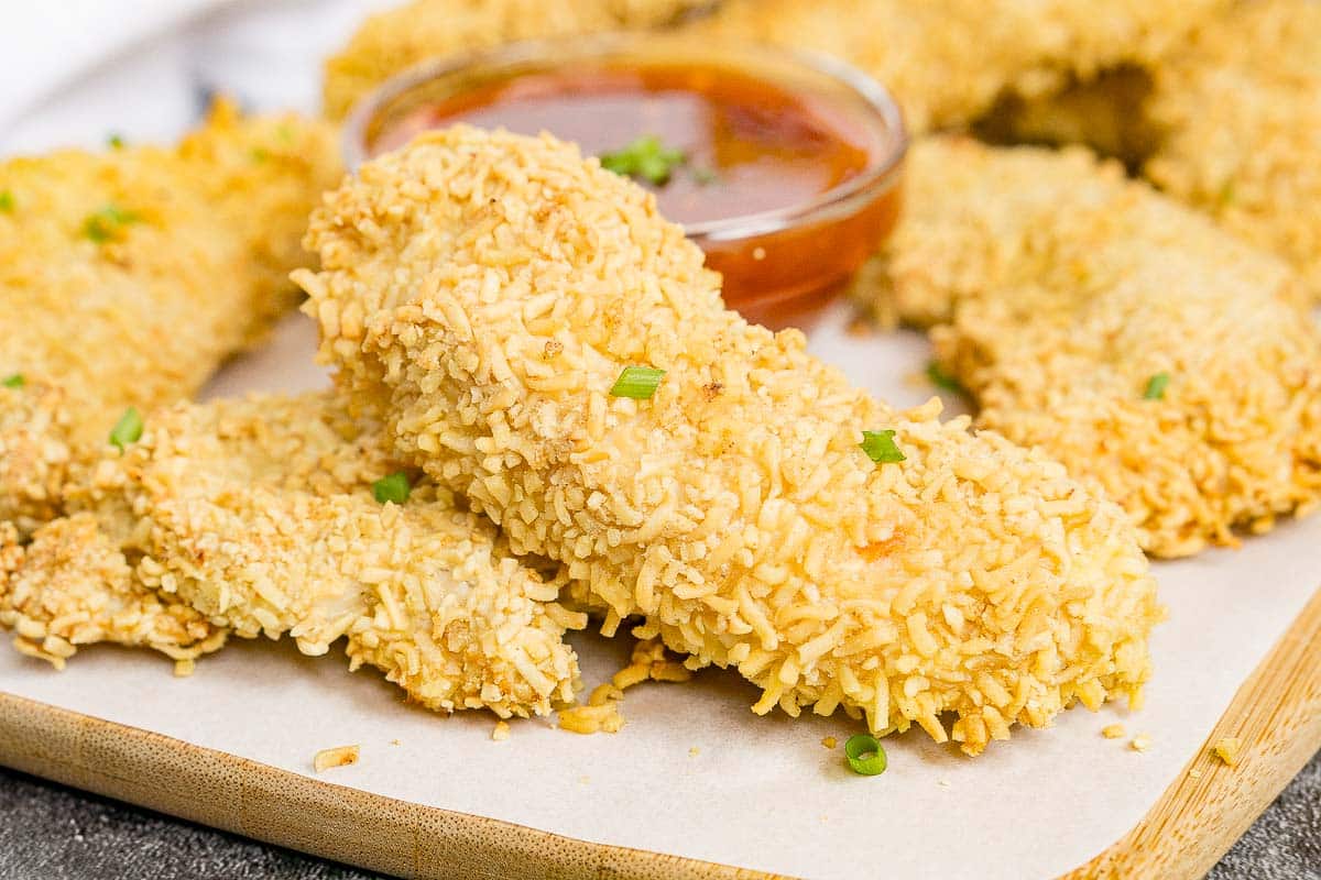 Ramen Crusted Chicken (Air Fried or Baked) | Good in the Simple